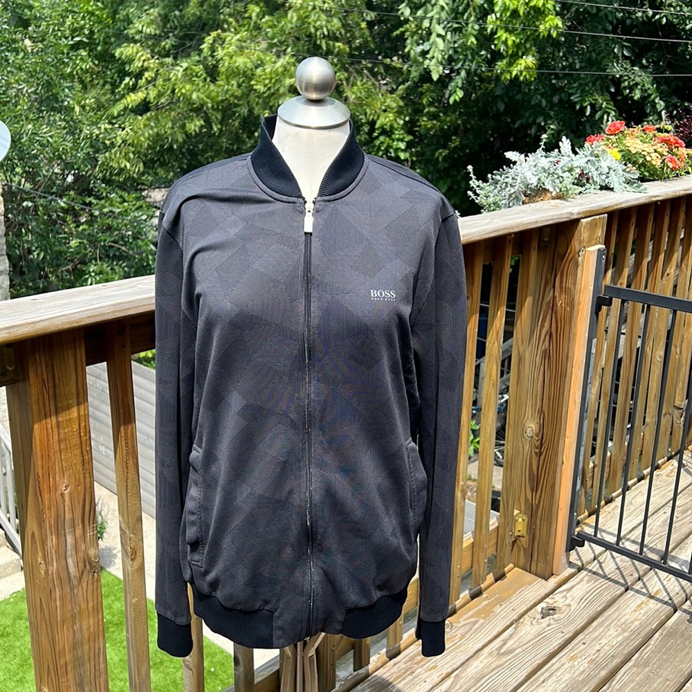 Hugo boss light weight zip up sweater